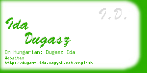 ida dugasz business card